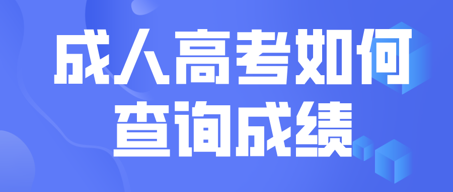 成人高考如何查询成绩