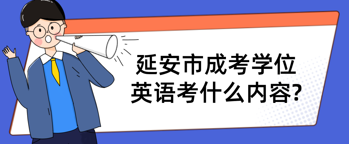 延安市成考学位英语考什么内容?