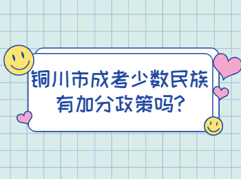 铜川市成人高考少数民族有加分政策吗?