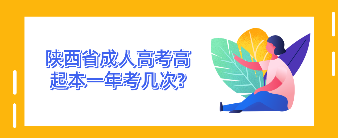 陕西省成人高考高起本一年考几次?