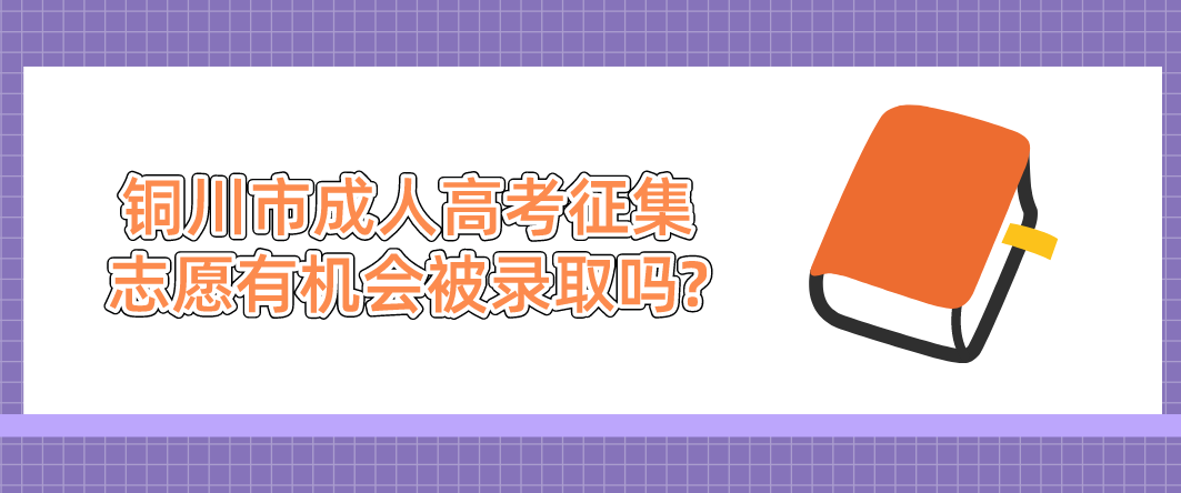 铜川市成人高考征集志愿有机会被录取吗?